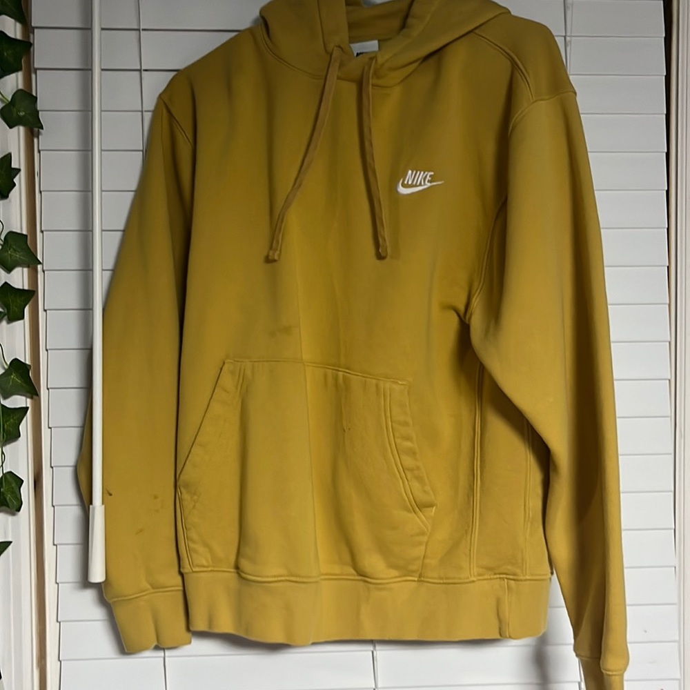 Mustard yellow Nike hoodie